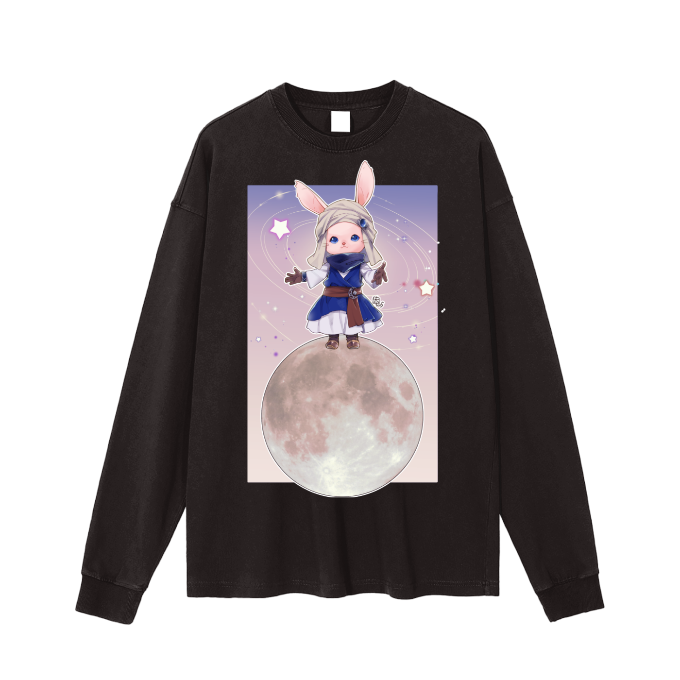 Enzyme Washed Long Sleeve T-shirt