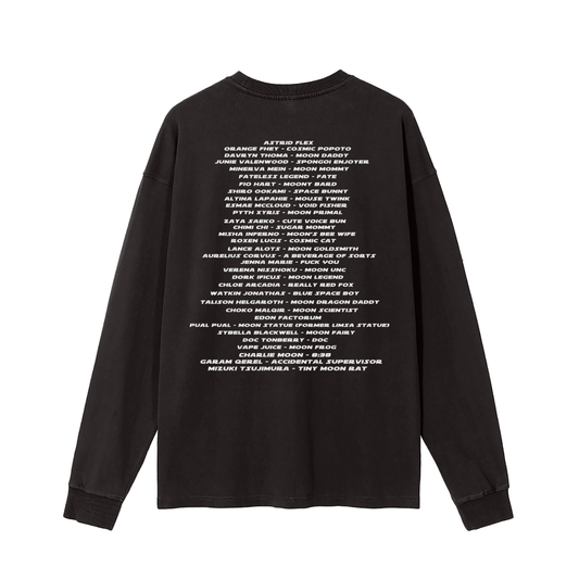 Enzyme Washed Long Sleeve T-shirt