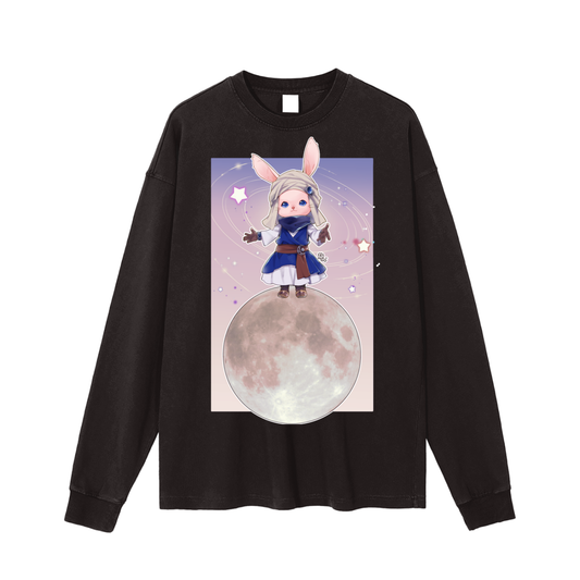 Enzyme Washed Long Sleeve T-shirt