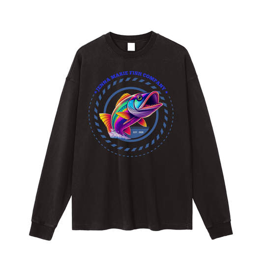 Enzyme Washed Long Sleeve T-shirt
